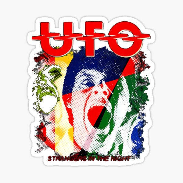 Funny Ufo Band Stickers for Sale | Redbubble