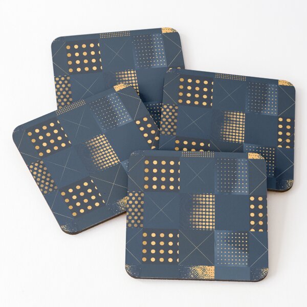 Item preview, Bold Blue & Gold  Patterns designed and sold by Ace Apparel  Attire.
