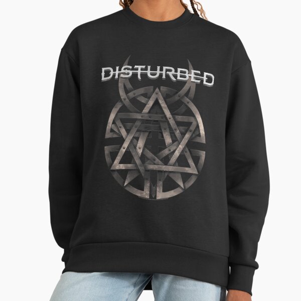 Sweat à Capuche Zippé Officiel Disturbed 'The Face' - Homme/Femme - Coton - Impression Avant/Arrière