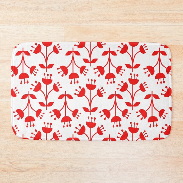 Item preview, Red Folk Art Flowers designed and sold by Karen-Rocha.