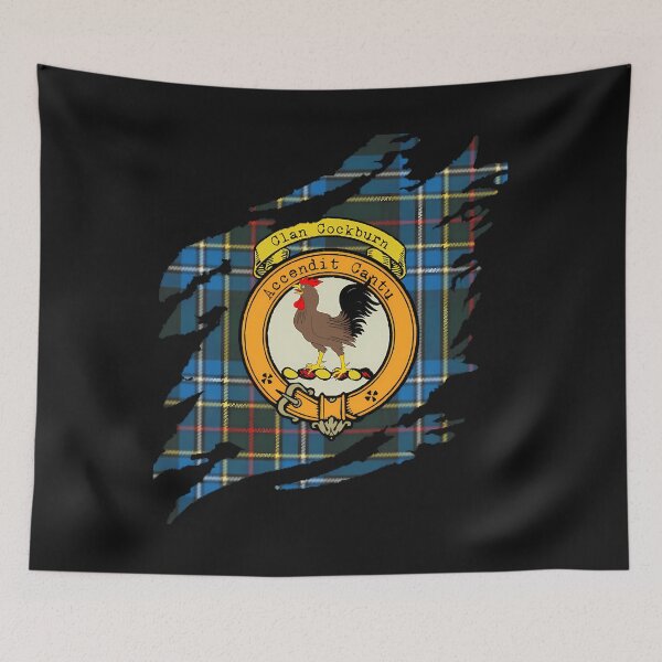 Item preview, Cockburn Clan Crest Scottish Surname Tartan designed and sold by Brigitteetit.