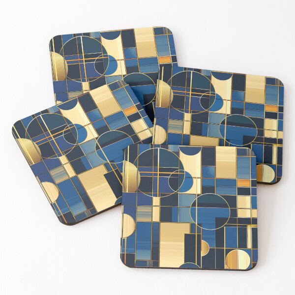 Item preview, Athletic Glamour: Sleek Blue & Gold Designs designed and sold by Ace Apparel  Attire.