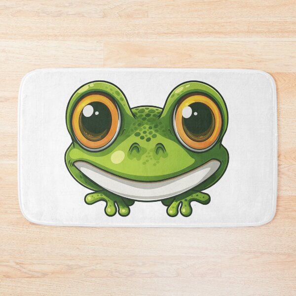 Item preview, cartoon face frog with big and cute eyes designed and sold by artismyhobby.