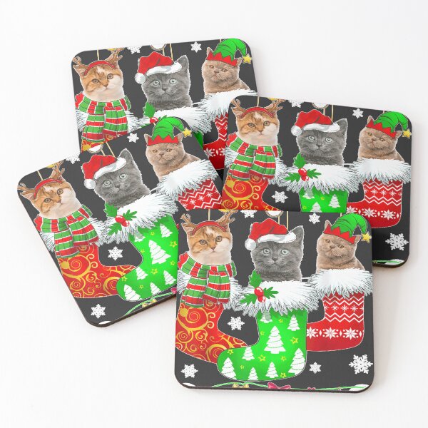 Item preview, Christmas Socks Pajama Cat Kitten Lover Cat Mom Cat Dad  designed and sold by nuarjcinw.