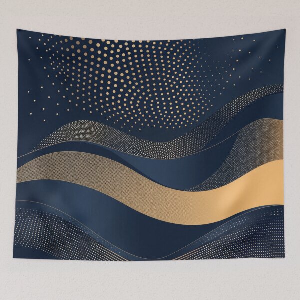 Item preview, Blue & Gold Dynamics: Sporty Pattern Mastery designed and sold by Ace Apparel  Attire.