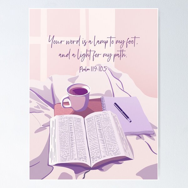 Item preview, Psalm 119:105 (Purple) designed and sold by Paper Bee Gift Shop.