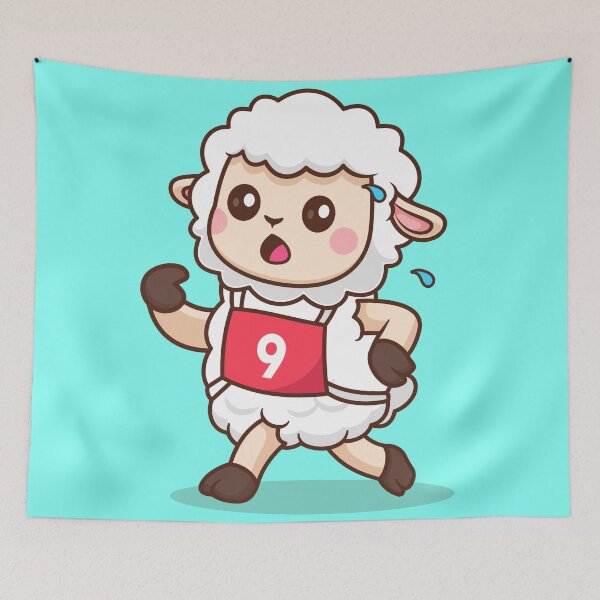 Item preview, Enchanted Wool: Cute Sheep with Magic Wand designed and sold by hjian8219.
