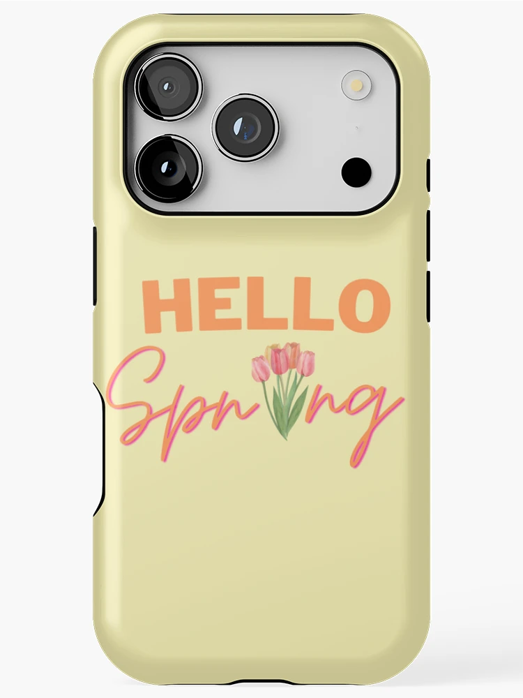 Thumbnail 1 of 4, iPhone Case, Hello Spring designed and sold by AJDesignsstuff.