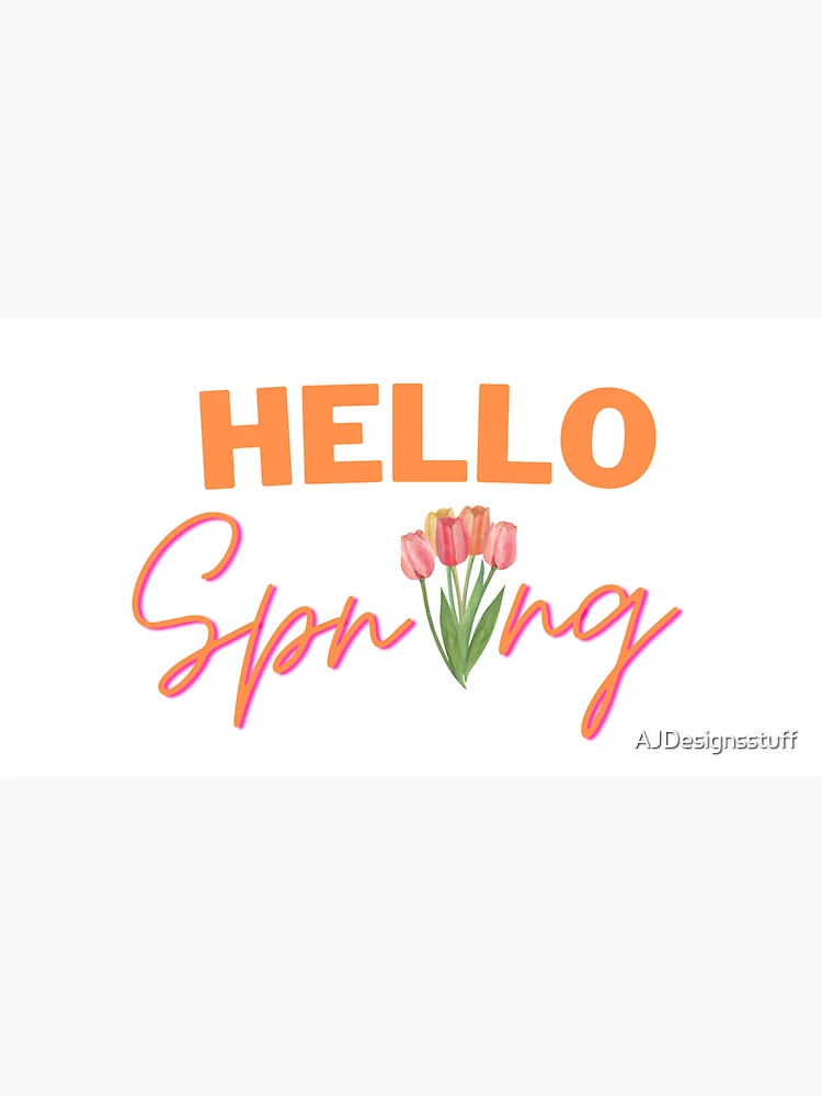 Thumbnail 3 of 3, Cap, Hello Spring designed and sold by AJDesignsstuff.