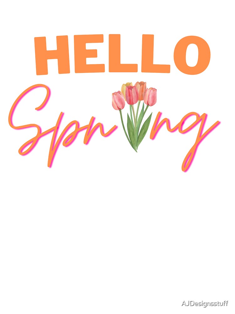Thumbnail 4 of 4, Boxy T-Shirt, Hello Spring designed and sold by AJDesignsstuff.