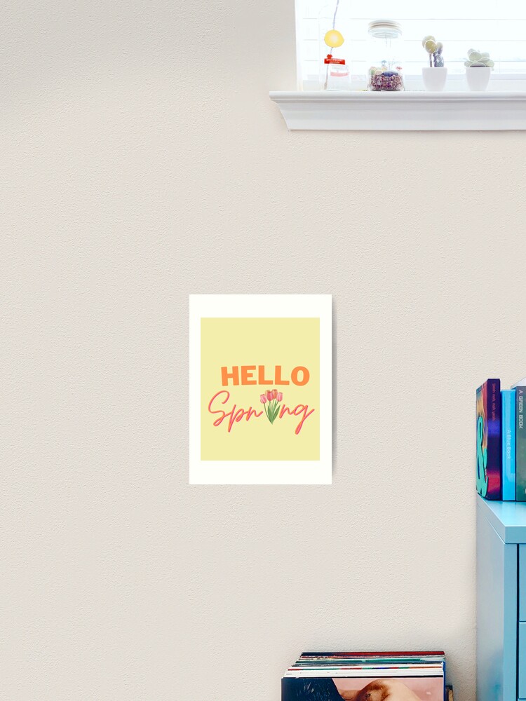 Thumbnail 2 of 3, Art Print, Hello Spring designed and sold by AJDesignsstuff.