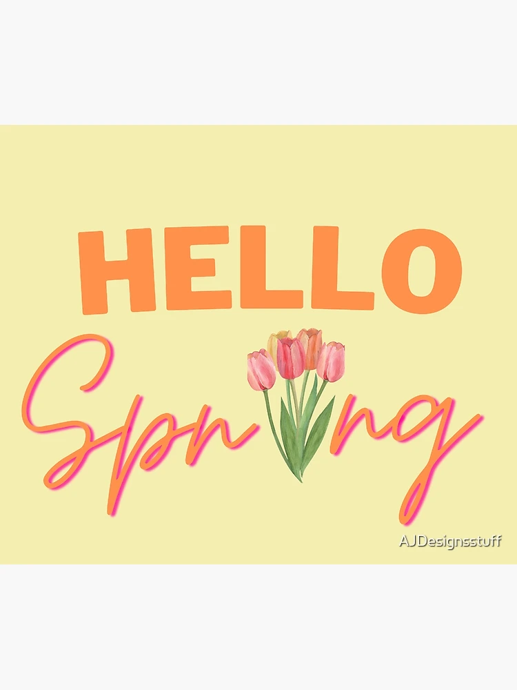 Thumbnail 6 of 6, Throw Blanket, Hello Spring designed and sold by AJDesignsstuff.