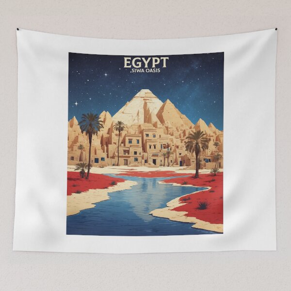 Item preview, Siwa Oasis Starry Night Egypt Vintage Tourism designed and sold by TravelersGems.