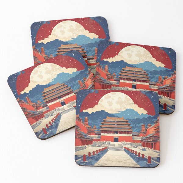 Item preview, La Ciudad Prohibida Noche Estrellada China Vintage Travel Turismo designed and sold by TravelersGems.