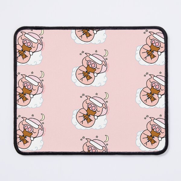 Item preview, Sleeping Giddy Piggies with Teddy Bear in Pink designed and sold by Giddy Piggies.