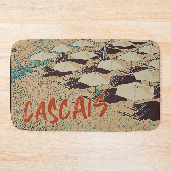 Item preview, Cascais Beach Umbrellas Illustration designed and sold by Lemomo-artworks.