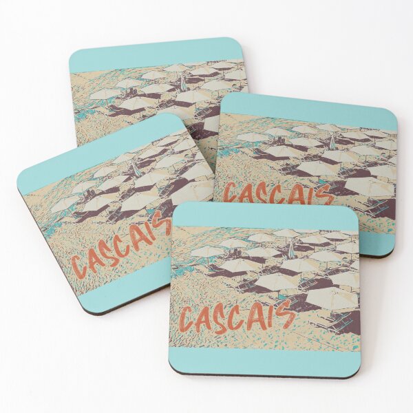 Item preview, Cascais Beach Umbrellas Illustration designed and sold by Lemomo-artworks.