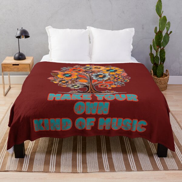 Item preview, Make your own kind of music: A very colorful tree with flowers and LP records. designed and sold by JoyOfHopeStore.