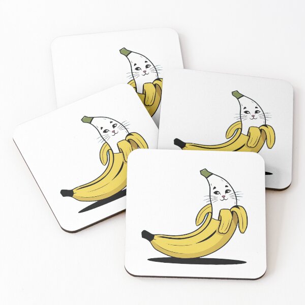 Item preview, Happy banana cat designed and sold by 90's Misaki.