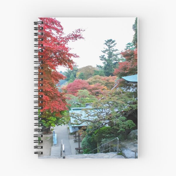 Item preview, Temple 82 - Negoro-ji - Stairs, Main Hall and autumn colors designed and sold by Japaholic.