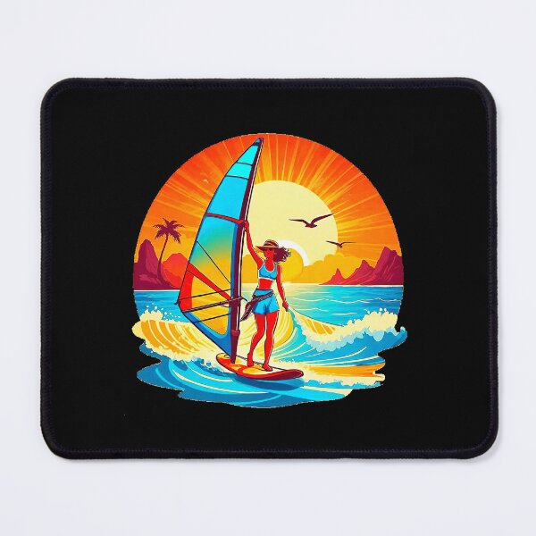 Item preview, Girl Sunset Windsurfing. designed and sold by Giulivo Store Graphic.