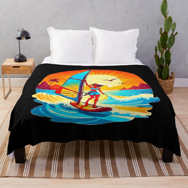 Item preview, Girl Sunset Windsurfing. designed and sold by Giulivo Store Graphic.