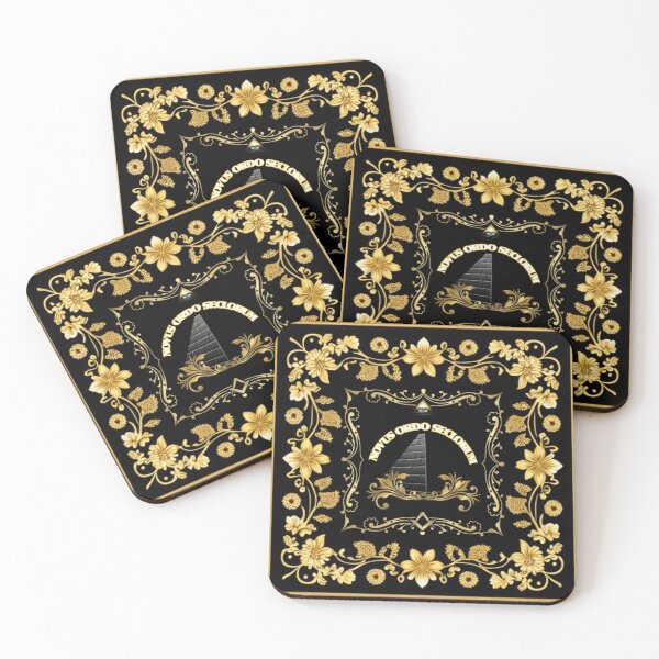 Item preview, Black and gold floral pyramid  designed and sold by Roxburylane.
