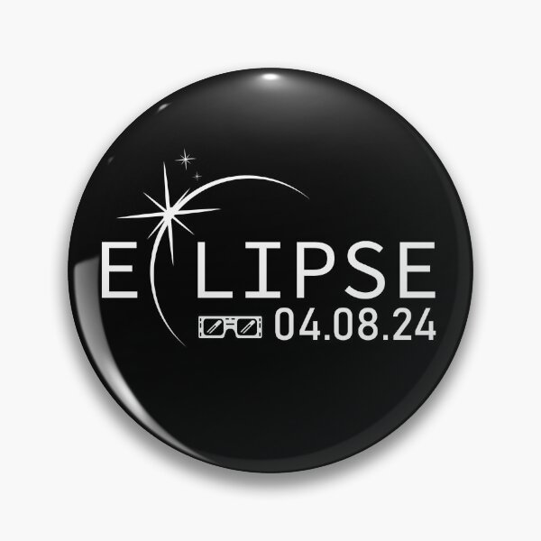 Item preview, Total Solar Eclipse 2024 (white text) designed and sold by perfect-radius.