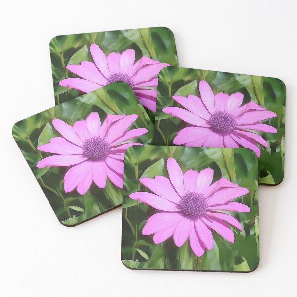 Item preview, Purple Osteospermum Against Green Leaves designed and sold by taiche.