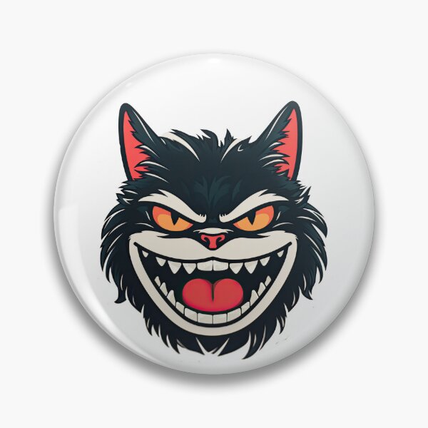 Item preview, Wicked Black Cat Mouth opened wide designed and sold by CircaSassy.