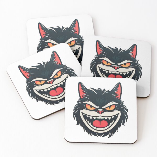 Item preview, Wicked Black Cat Mouth opened wide designed and sold by CircaSassy.