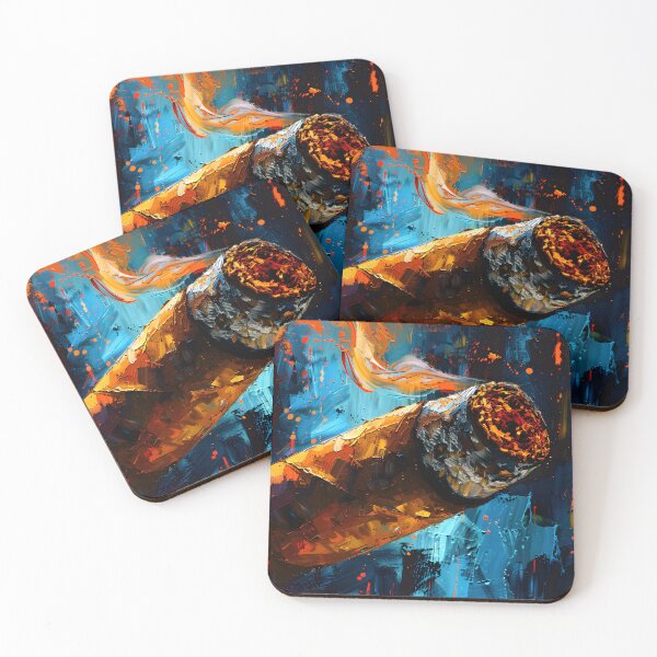 Item preview, Radiant Glow- Illuminating Cigar's Journey with Gold Accents in Digital Artistry AI Generated designed and sold by OlfactoART Studio.