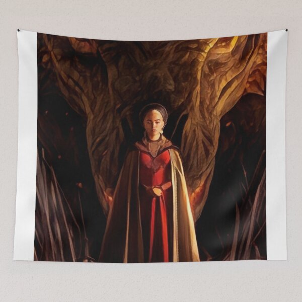 Item preview, queen and her dragon designed and sold by Julia  Kovtunyak.