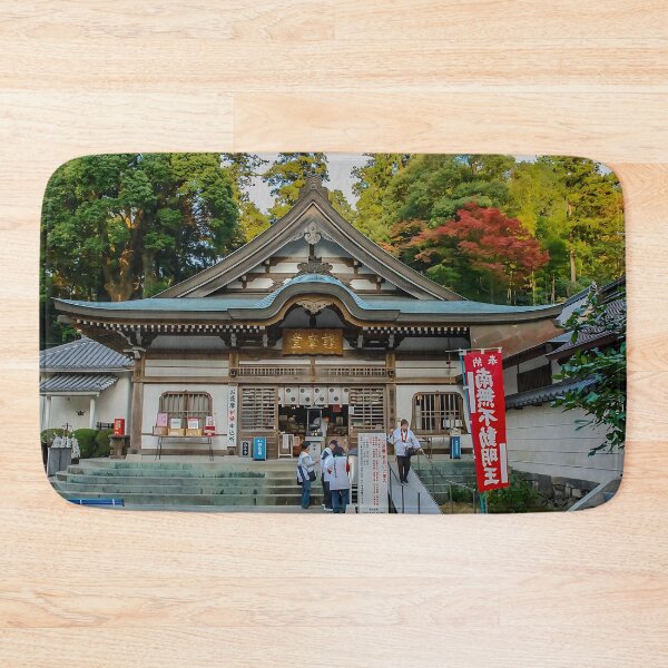 Item preview, Temple 81 - Shiromine-ji - Main Hall & Pilgrims designed and sold by Japaholic.