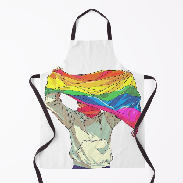 Item preview, Progress Pride Flag. A guy is holding a flag Progress Pride  designed and sold by Anastasiia Yurevych.
