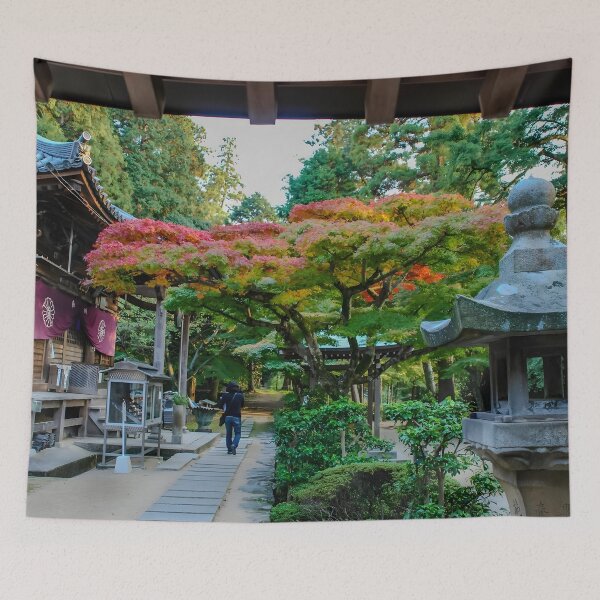 Item preview, Temple 81 - Shiromine-ji - courtyard and 2nd hall designed and sold by Japaholic.