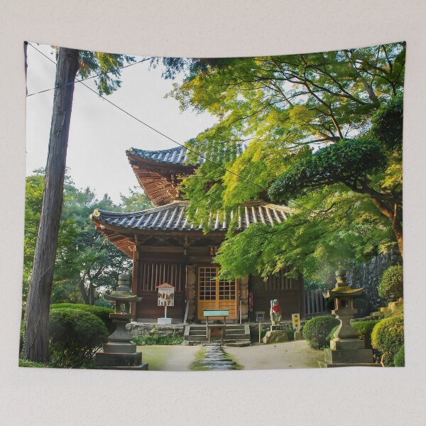 Item preview, Temple 81 - Shiromine-ji - Temple building in the sunlight designed and sold by Japaholic.