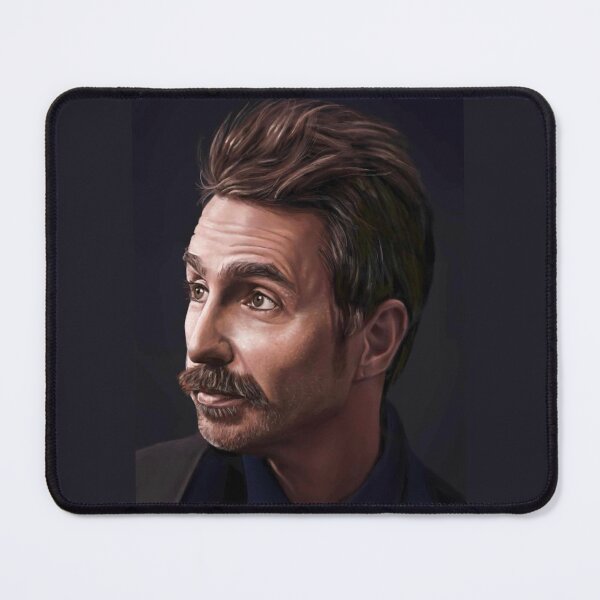 Item preview, sam rockwell portrait painting designed and sold by GessleinGraphic.