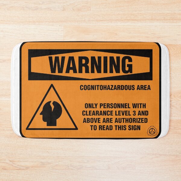 Item preview, SCP Cognitohazard Warning Poster designed and sold by 1find1.