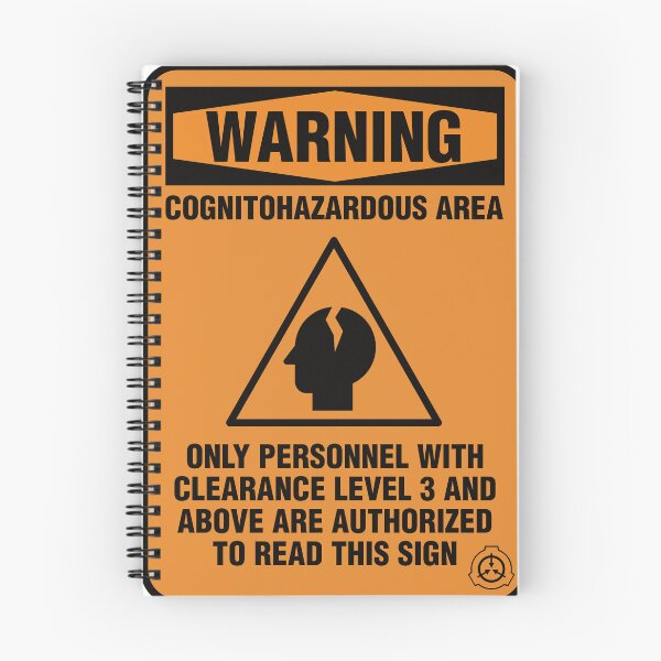 Artikelvorschau, SCP Cognitohazard-Warnschild entworfen und verkauft von 1find1.