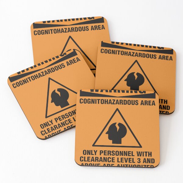 Item preview, SCP Cognitohazard Warning Sign designed and sold by 1find1.