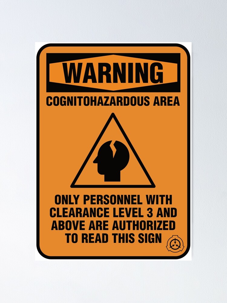 SCP Cognitohazard Warning Sign