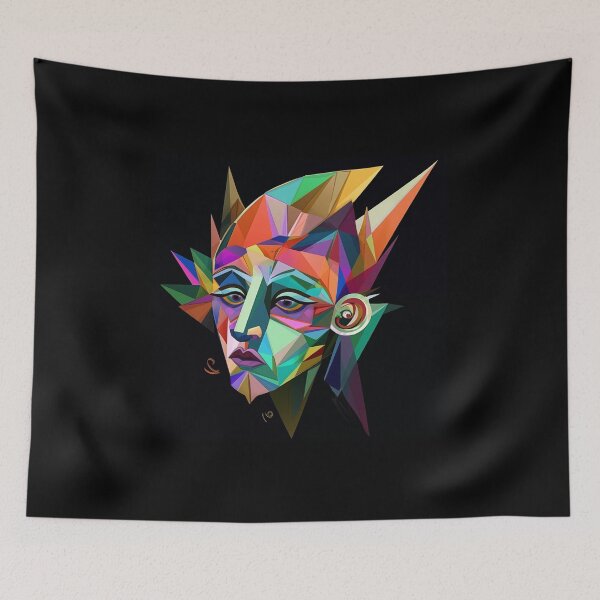Item preview, man in geometric style designed and sold by TIA-shop.