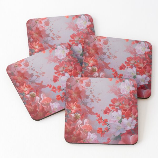 Item preview, red apple blossoms designed and sold by Infinity Elegance.
