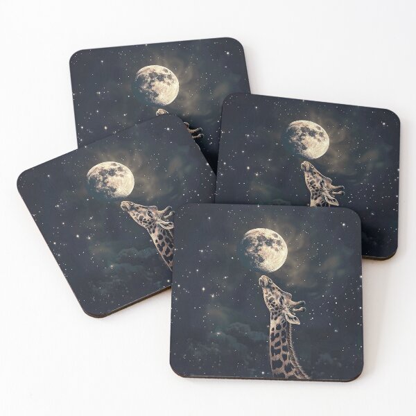 Item preview, Giraffe Reaching for the Moon designed and sold by Elisabeth Lucas.