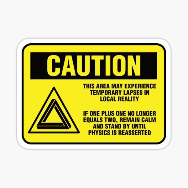 Item preview, SCP Reality Warning Poster designed and sold by 1find1.