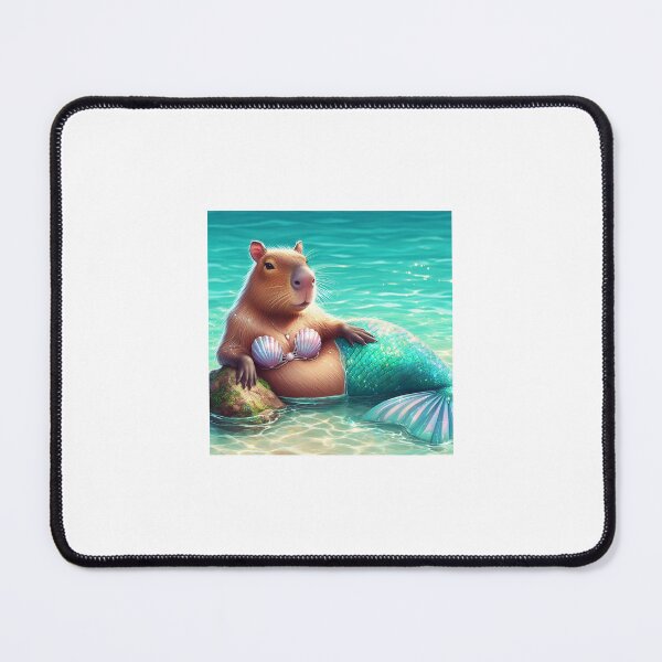 Item preview, Capybara the Sexy Mermaid3 designed and sold by Capybara Art Lover.