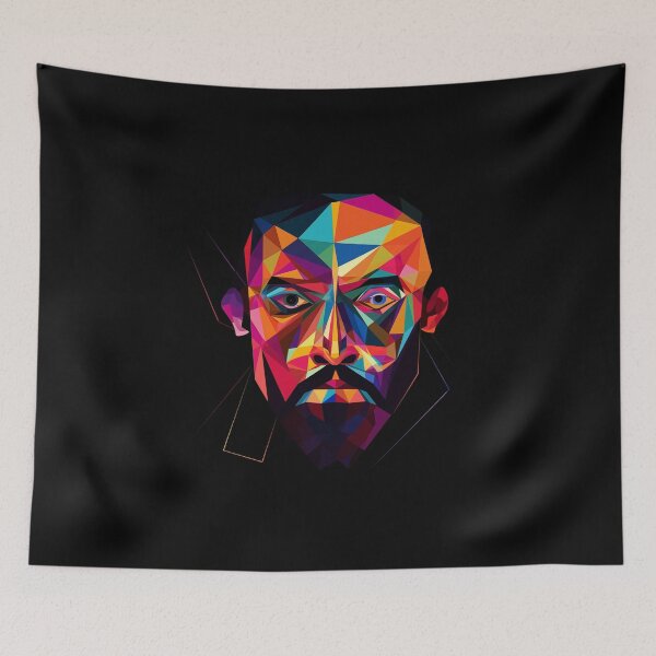 Item preview, man in geometric style designed and sold by TIA-shop.
