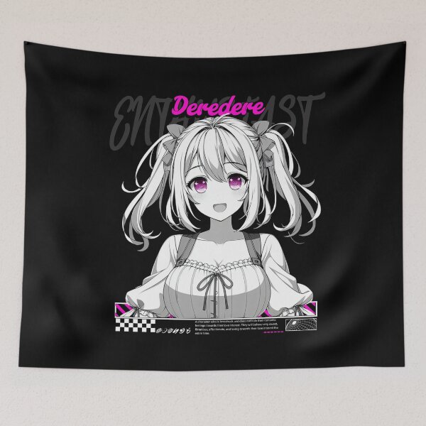 Item preview, Deredere Enthusiast  Aesthetic streetwear lovable anime girl designed and sold by Japatonic Shop.