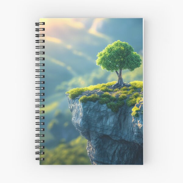 Item preview, A Serene Cliffside Forest View designed and sold by unimuse.